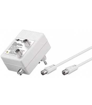 Amplificator semnal TV/antena DVB-T DVB-T2 DVB-C 2x 15dB Goobay foto