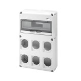 Tablou neechipat 14M 6 locuri de priză IP65 &ndash; GEWISS | GW68008N