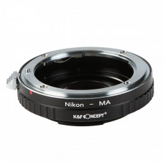 Adaptor montura K&amp;F Concept Nikon-MA cu sticla optica de la Nikon F la Sony A mount KF06.120
