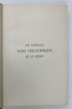 LES NOUVELLES BASES PHILOSOPHIQUES DE LA SCIENCE par SIR JAMES JEANS , 1935 * TEXT IN LIMBA FRANCEZA