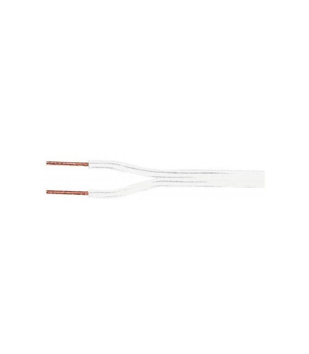 Cablu difuzor CCA alb 2x0.75mm Well LSP-CCA0.75WE-100-WL