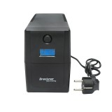 UPS 800VA/480W cu baterie 9Ah si 2 prize schuko, LCD, USB, AVR Breckner Germany