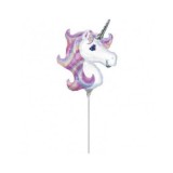 Balon Folie Mini Unicorn Pastel 30x40 cm