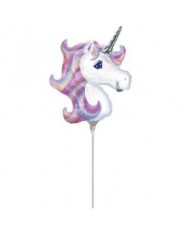 Balon Folie Mini Unicorn Pastel 30x40 cm foto