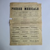 La Presse Medicale / Presa Medicala, 18 / 1951, Paris