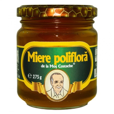 Miere poliflora mos costache 275g apicola costache foto