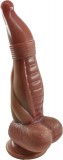 Dildo No.7 Fantasy Beasts, Silicon Lichid, Maro, 24 cm, STD