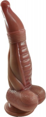 Dildo No.7 Fantasy Beasts, Silicon Lichid, Maro, 24 cm foto