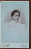 Fotografie tip CDV, adolescenta, inceput de secol XX