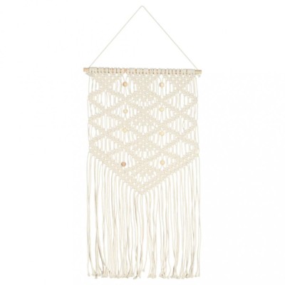 Cuier de perete Macrame, 40x80, bumbac foto