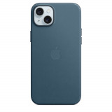 Cumpara ieftin Husa de protectie Apple FineWoven Case with MagSafe pentru iPhone 15 Plus, Pacific Blue