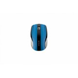 Mouse Serioux Rainbow 400, Wireless, 1600 DPi Ajustabil, 4 Butoane, Senzor Optic, Scroll, Receiver USB, Albastru