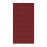 VidaXL Jaluzea plisată Bordeaux Roșu 110x200 cm Lățime țesătură
