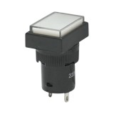Indicator semnalizare industrial LED alb 220V &Oslash; 16mm patrat Breckner Germany