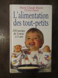 L&#039;ALIMENTATION DES TOUT-PETITS-MARIE-CLAUDE BISSON