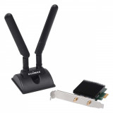 Placa de retea PCI Express Wireless AX3000 Wi-Fi 6, 2 antene 3dBi, Bluetooth 5.0, EW-7833AXP Edimax