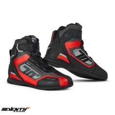 Ghete (cizme) pentru scuter - motocicleta Racing Unisex Seventy model SD-BR3 Veloce Pro culoare: negru/rosu Negru/rosu 38