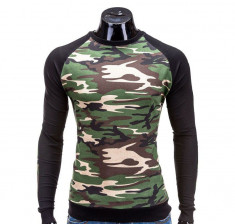 Bluza pentru barbati, camuflaj, stil militar, army, slim fit - B505 foto