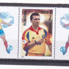 HAGI,STRAIF DE 3 TIMBRE SI 2 VINIETE DIFERITE ,2001,MNH,ROMANIA.