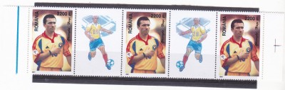 HAGI,STRAIF DE 3 TIMBRE SI 2 VINIETE DIFERITE ,2001,MNH,ROMANIA. foto