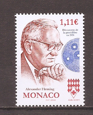 Monaco 2003 - Aniversarea a 75 de ani de la descoperirea penicilinei, MNH foto