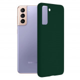 Husa telefon Samsung Galaxy S21 5G - Techsuit Soft Edge Silicone - Dark Green