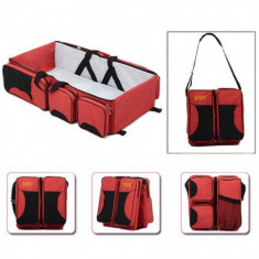 Geanta multifunctionala pentru calatorii Baby Travel Red