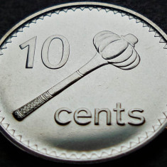 Moneda exotica 10 CENTI - INSULELE FIJI, anul 2009 * cod 3517 = UNC