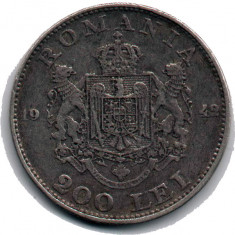 Monedă 200 lei, ARGINT (6 grame) Romania, 1942