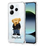 Husa antisoc pentru xiaomi redmi note 14 4g, airbag pro, clear, stay real