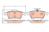 TRW GDB2086 COTEC set placute frana,frana disc