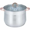 Oala din inox cu capac din sticla, diametru 30 cm, capacitate 16 litri, Klausberg