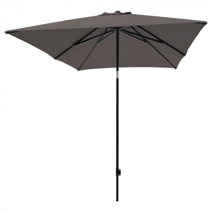 Madison Umbrelă de soare &quot;Moraira&quot;, 200x230 cm, gri taupe