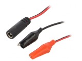 Adaptor cu Cleme Crocodil Izolate 5,5/2,5