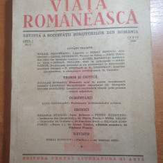 revista viata romaneasca iunie 1948 - anul 1,nr. 1 - prima aparitie-m.sadoveanu