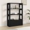 Servantă, negru, 80x30x119,5 cm, lemn prelucrat
