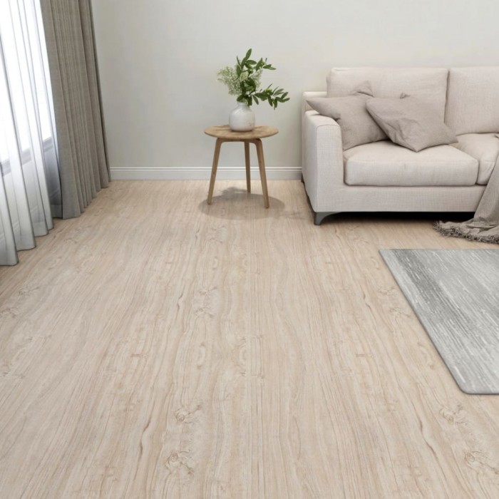 Plăci de pardoseală autoadezive 55 buc. maro deschis PVC 5,11m&sup2;