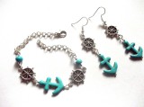 set turcoaz motiv marin 41294