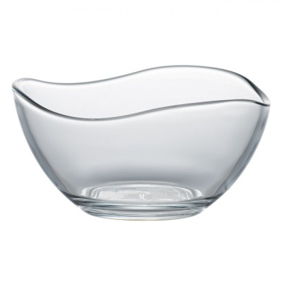 Bol Sticlă, Veg, Oval, Transparent, Diametru 12 cm, &amp;Icirc;nălțime 6 cm, Capacitate 0,31 L foto