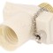 Conector adaptor AC 2P 250VAC 4A alb