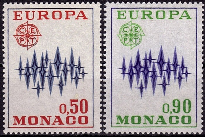 Monaco 1972 Europa CEPT Mi.1038-39 MNH CA.022