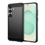 Husa Samsung Galaxy S25 Plus Techsuit Carbon Silicone, negru