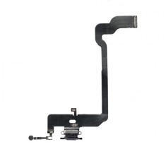 Banda Flex Cu Conector Incarcare Si Microfon iPhone XS Max Neagra foto