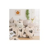 Cumpara ieftin Lenjerie de Pat Bumbac Finet cu 6 Piese Pentru Pat Dublu - SUZ92