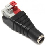 Bloc terminal la DC 2.1x5.5mm mama cu clips pentru CCTV, DC-F/2.1X5.5-TBC