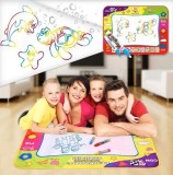 Covoras Desen Magic cu Apa 78x68 cm, Reutilizabil, Carioca incluse, Jucarie educativa copii, Alfabet si Numere