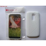 Husa Silicon S-Line Alba pentru LG G2 (D802) - Protectie Telefon