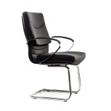 SCAUN CONFERINTA 5650/S SETT PIELE NEAGRA