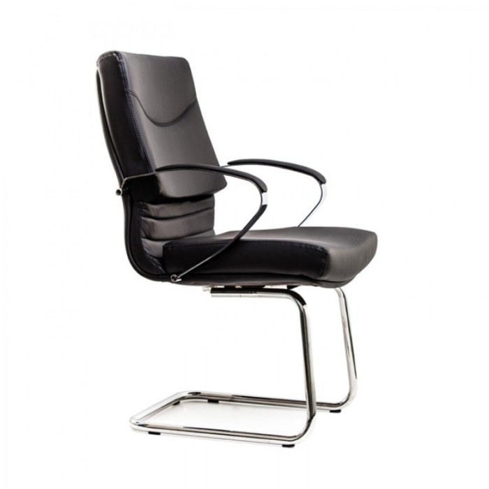 SCAUN CONFERINTA 5650/S SETT PIELE NEAGRA