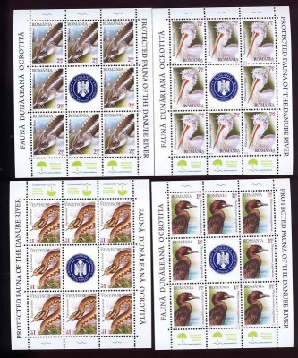 DB Romania 2010 Fauna Dunareana Ocrotita minicoli MNH sau SCHIMB 1:1 foto